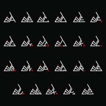 JEA to JEZ letter logo creative design, Multiple triple letter logo design