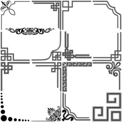 Obraz premium Geometric angular pattern vector