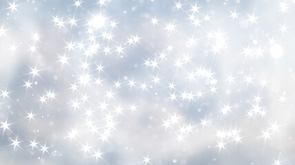 blue snowfall bokeh background, abstract snowflake background on blurred abstract blue