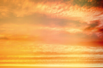 Sky landscape with clouds in pastel colors