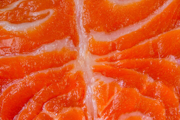 Texture of salmon fish fillet for the background