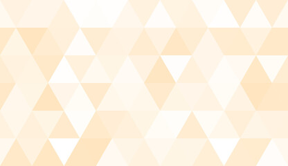 Obraz premium Abstract seamless pattern of geometric shapes. Mosaic background of big triangles. Evenly spaced triangles in different shades of orange. Vector illustration