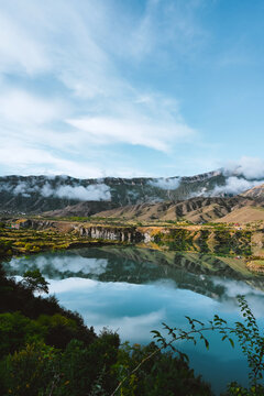 Lake in the mountains. Stunning landscape © Amina