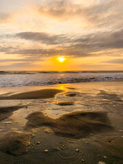 Obraz premium sunset on the beach