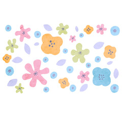 花の背景ベクターイラスト