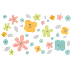 花の背景ベクターイラスト