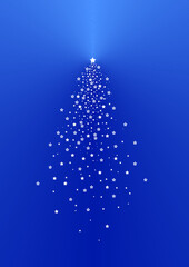 blue christmas tree