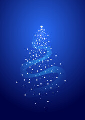 blue christmas tree