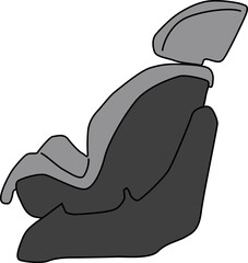 横側のチャイルドシートのイラスト