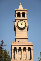 Ankara, Turkey. Redesigned Clock Tower on Hamamonu district..