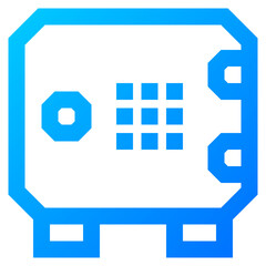 Obraz premium bank locker icon