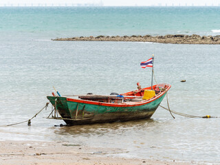 Naklejka na ściany i meble Small fishing boat in Thailand