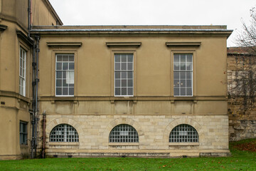 Facade of historical York Crown Court in York England