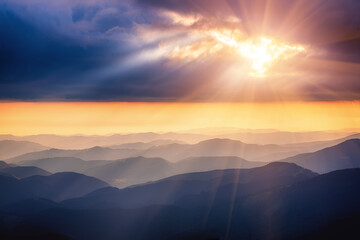 Abstract mountain background