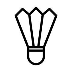 shuttlecock badminton icon sport game