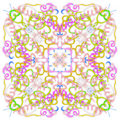 Colored abstract floral background