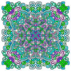 Green ornamental round ornament