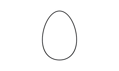 Egg icon design isolated on white background. vector illustration