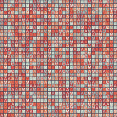 Fototapeta premium Abstract Geometric Pattern generative computational art illustration