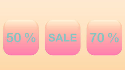 Icon Set - 50% sale 70%