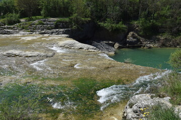 Naklejka na ściany i meble Croatia Istria waterfall