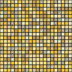 Fototapeta premium Abstract Geometric Pattern generative computational art illustration