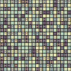 Fototapeta premium Abstract Geometric Pattern generative computational art illustration