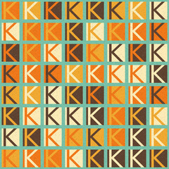 Abstract Geometric Pattern generative computational art illustration