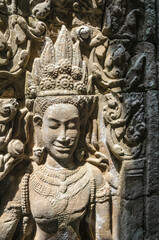 Fototapeta na wymiar Angkor Wat Temple Deity Cambodia
