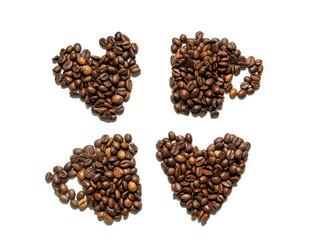 Romantic coffee and Valentine's Day