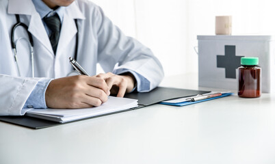Fototapeta premium Doctor working