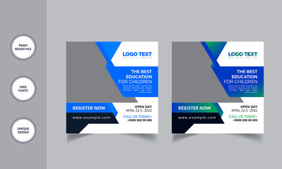 Education Social Media Post Template