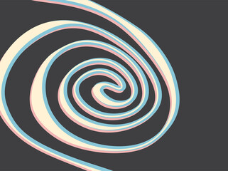 Abstract background with wavy and curly pattern