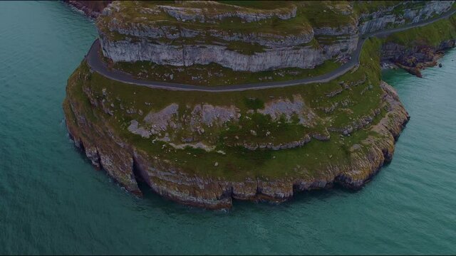 Llandudno, Wales Conwy County Borough, Wales, located on the Creuddyn peninsula, Near Great Orme, United Kingdom Aerial