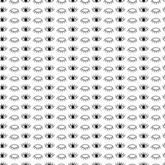 Seamless pattern of abstract eyes.