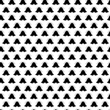 Seamless pattern with black silhouettes of moth.