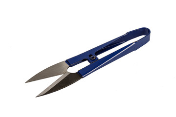 Sewing scissors Thread cutter Mini thread cutter - great for DIY stitches. Blue sewing scissors, tailor's accessory.