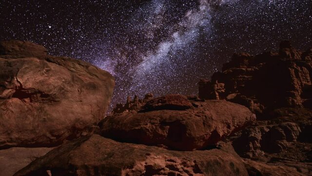 milky way at natural stone park the grand canyon