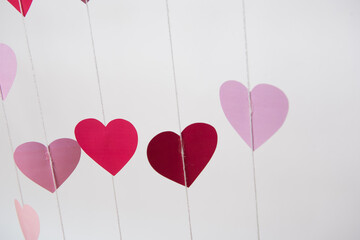 Coeurs de St Valentin volant pour les amoureux