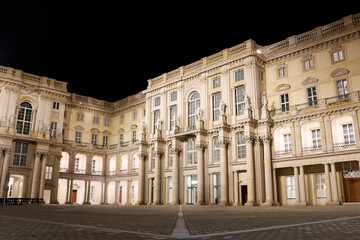Obraz premium Berlin Humboldt Forum at night