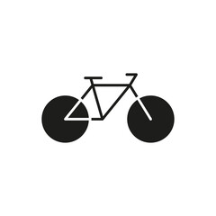 Bike line icon. Bicycle linear symbol. Vector illustration isolated on white background.