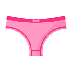 Women pink sport pantie. Fashion concept.