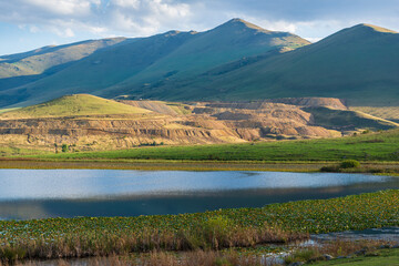 Beautiful view of Urasar lake,  Armenia