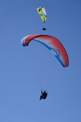 paraglider flying in the sky