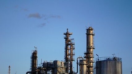 chimneys and stainless steel chemical factory