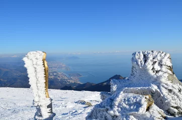 Foto op Plexiglas Ghiaccio e fede panorama su Genova © Marco