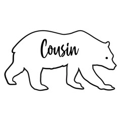 Bear Cousin SVG