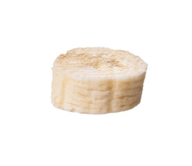  Slice of banana isolated on a white background