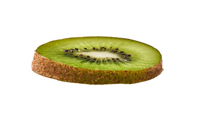  Slice of kiwi isolated on a white background