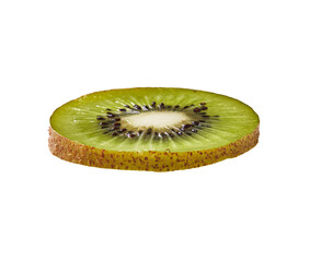  Slice of kiwi isolated on a white background